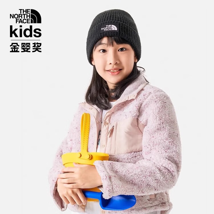 THE NORTH FACE 北面 童装仿羊羔绒抓绒外套儿童女保暖23冬新款|82TE JK3/黑色 140cm M（140/68） 199元