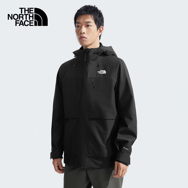 PLUS会员：The North Face 北面 户外软壳内胆 三合一冲锋 89ZS 黑色 1600.41元包邮