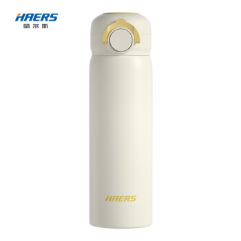 京东PLUS：HAERS 哈尔斯 保温杯 不锈钢 450ml 秋日白 32.55元（双重优惠）