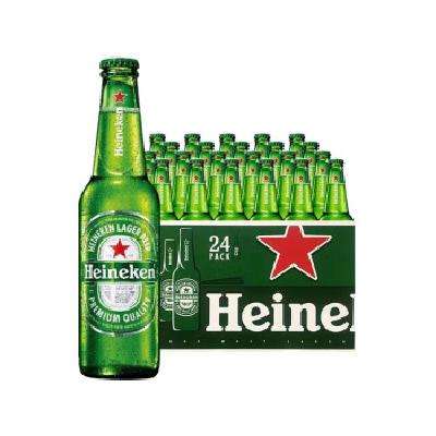 26日20点：Heineken 喜力 拉格 啤酒 330ml*24瓶 整箱装 69.5元 包邮（25年3月下旬到期，介意勿买）