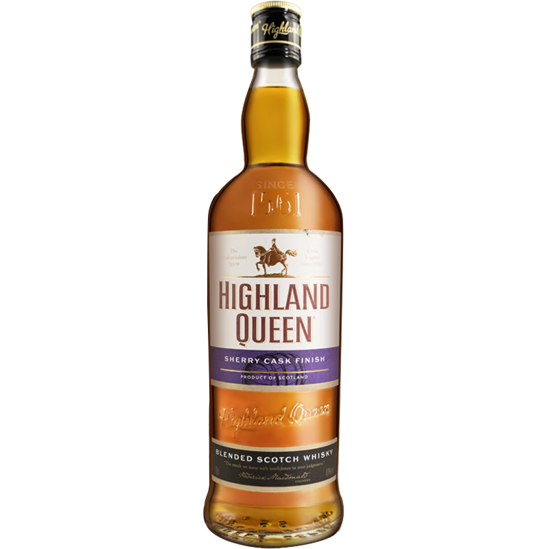 HIGHLAND QUEEN 高地女王 调和威士忌 雪莉桶 40%vol 700ml 礼盒装 54.58元（需买2件，需用券）