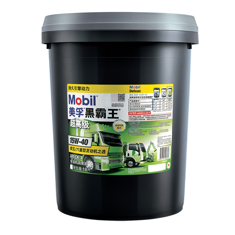 Mobil 美孚 黑霸王超高级 15W-40 CK-4级 柴机油 18L 674.1元