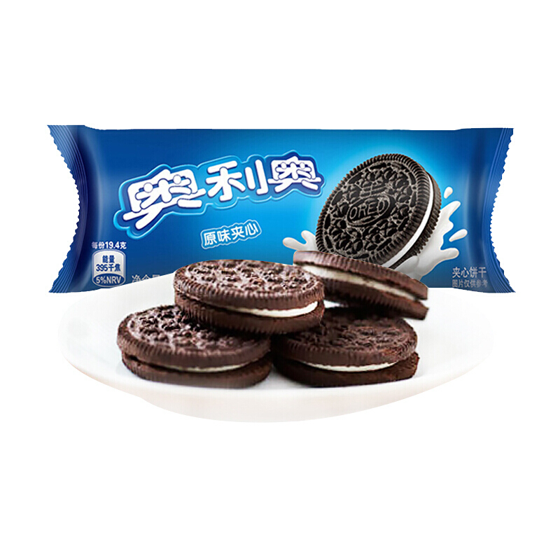 OREO 奥利奥 夹心饼干 经典原味+巧克力味 48.5gX8包 19.5元