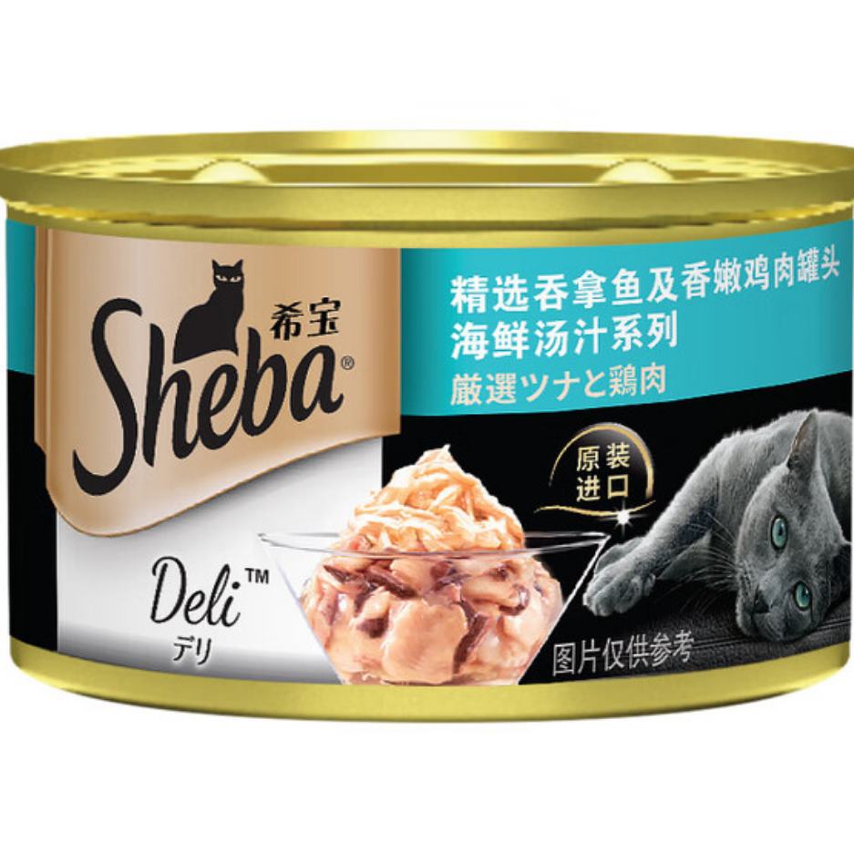 PLUS会员：Sheba 希宝 猫罐头吞拿鱼及香嫩鸡肉85g 2.9元