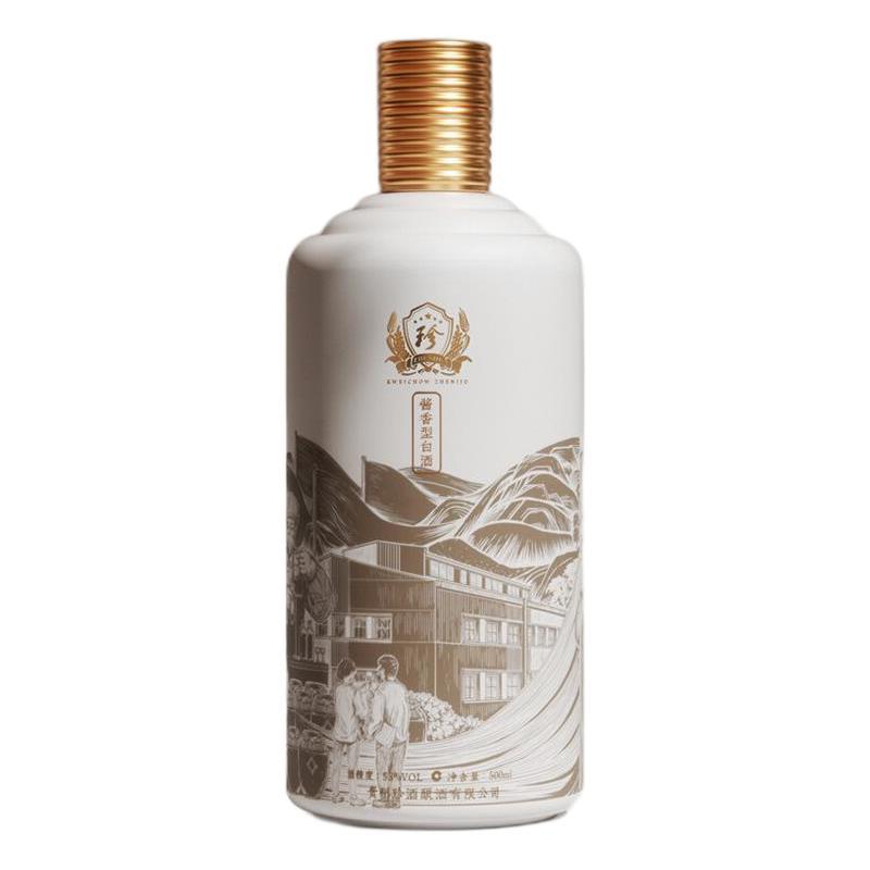 珍酒 佳品 53%vol 酱香型白酒 500mL*6瓶 699元