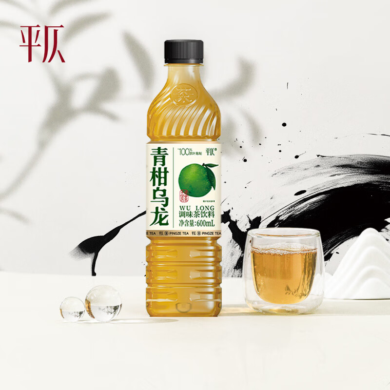 平仄 明月龙井茶饮料 600mL*4瓶 大瓶装 券后11.79元