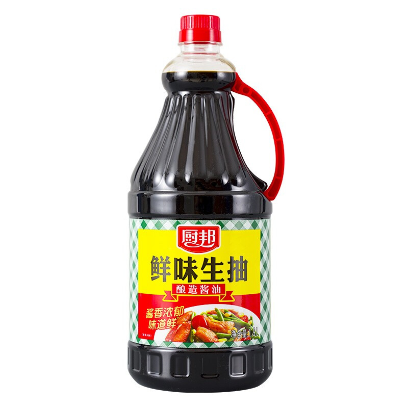 厨邦 鲜味生抽 酿造酱油 1.9L 券后6.36元