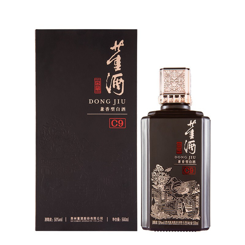 限移动端、京东百亿补贴：董酒 窖藏C9 50%vol 兼香型白酒 500ml 单瓶装送品鉴杯礼盒 243.44元