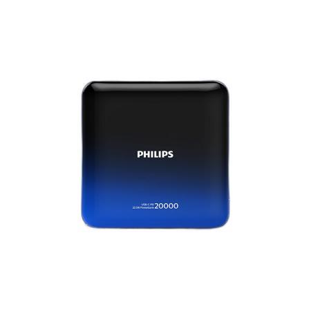 限移动端、京东百亿补贴：PHILIPS 飞利浦 DLP2115/93 移动电源 黑蓝渐变 20000mAh Type-C 22.5W 双向快充 158.21元