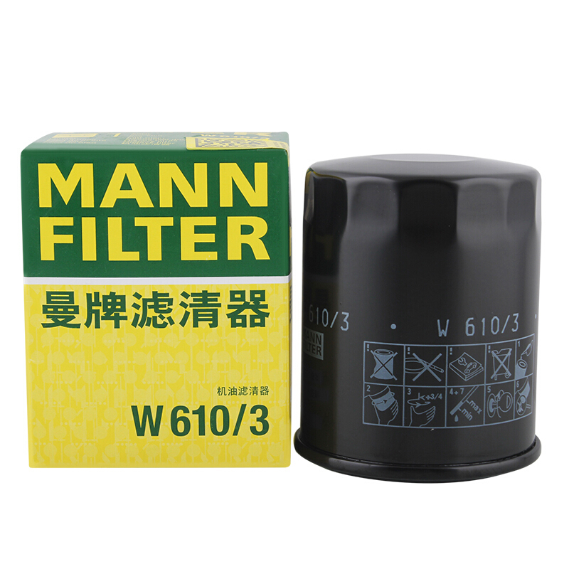 京东PLUS：曼牌滤清器 W610/3 机油滤清器 券后18.08元