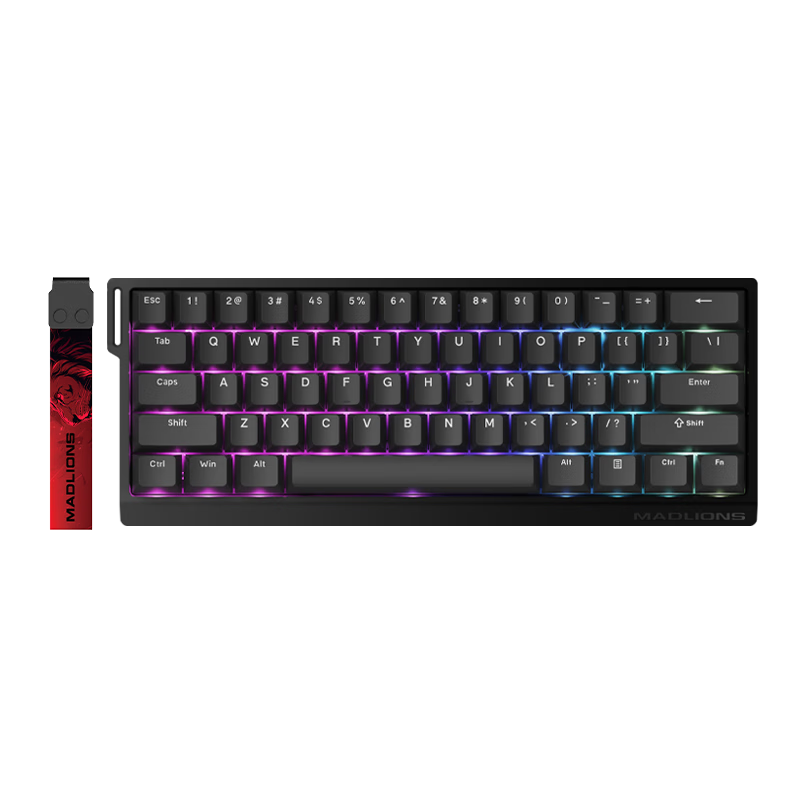 美加狮 电竞磁轴键盘 MAD 60 RGB 磁珀轴pro 128.43元