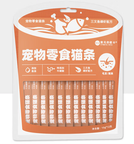 宠元的欧卡 三文鱼磷虾猫条 15g*12支 2.51元（需买3件，需用券）