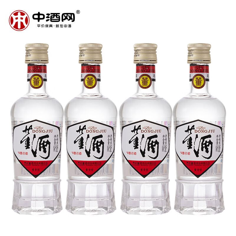 董酒 白标54度125ml小酒董香型白酒纯粮固态酿造裸瓶 54度 125mL 4瓶 65.5元（需买2件，需用券）