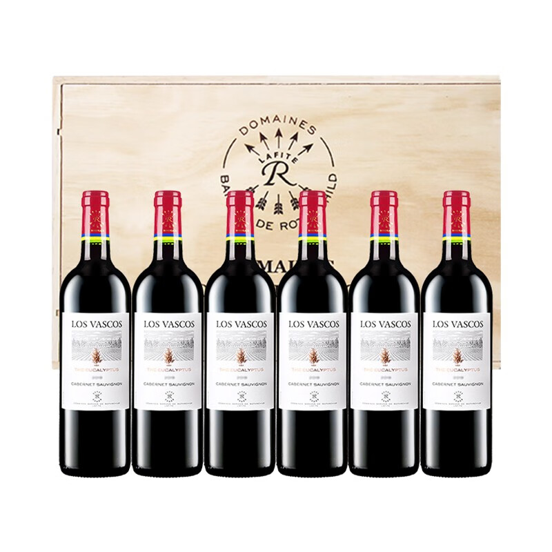 CHATEAU LAFITE ROTHSCHILD 拉菲古堡 智利原瓶进口 巴斯克有格 干红葡萄酒 750ml*6瓶 木箱装 券后740.55元