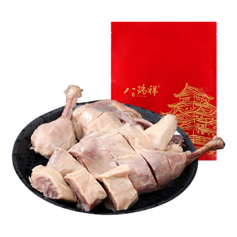 PLUS会员：八瑞祥 盐水鸭 500g*5件 合10.75元/件（共计53.75元+凑单品17.9元）