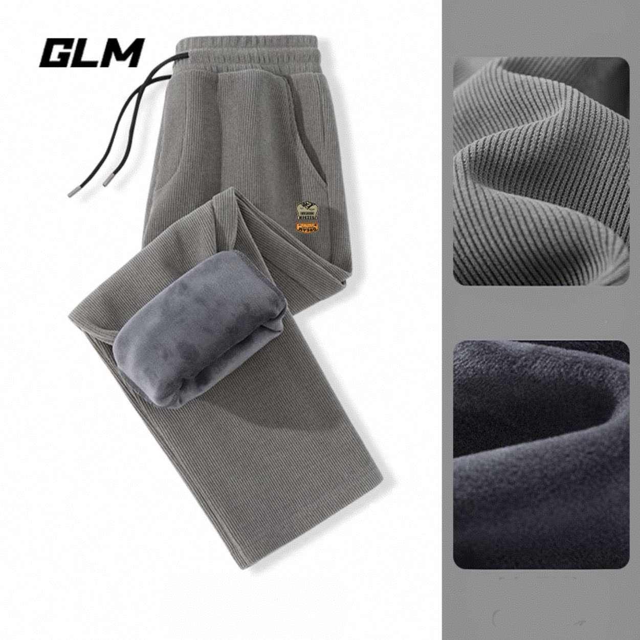 plus会员：GLM 雪尼尔加绒保暖休闲裤 *2件、凑卫衣 70.88元（35.44元/件）+凑27.56元