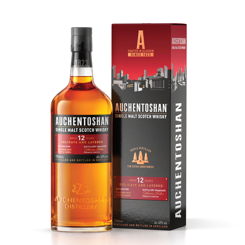 AUCHENTOSHAN 欧肯特轩 12年 苏格兰 40%vol 单一麦芽威士忌 700ml 券后173.5元