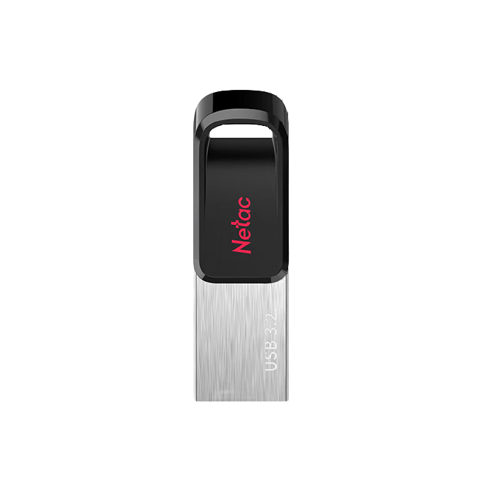 Netac 朗科 UM3 USB3.2 U盘 黑色 128GB USB-A 券后33.71元