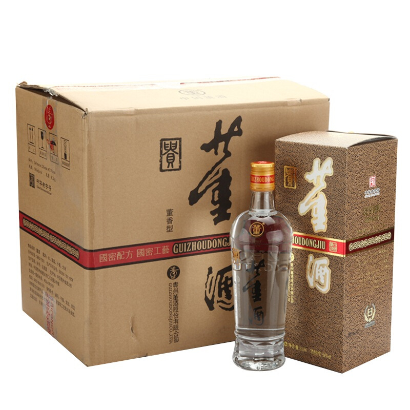 限移动端、京东百亿补贴：董酒 老贵董 54度 董香型白酒 500ml*6瓶 425.6元