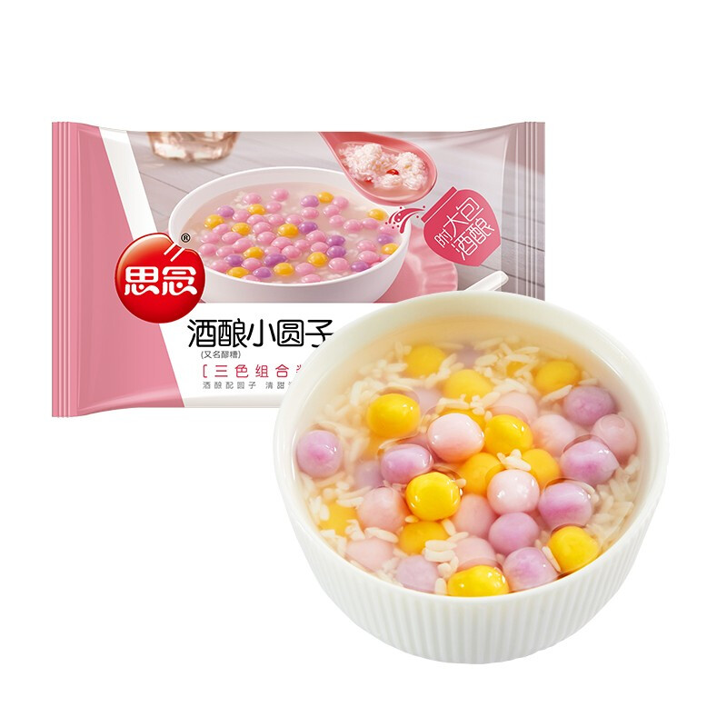 思念 酒酿三色小圆子组合装 300g 6.55元（需买3件，需用券）