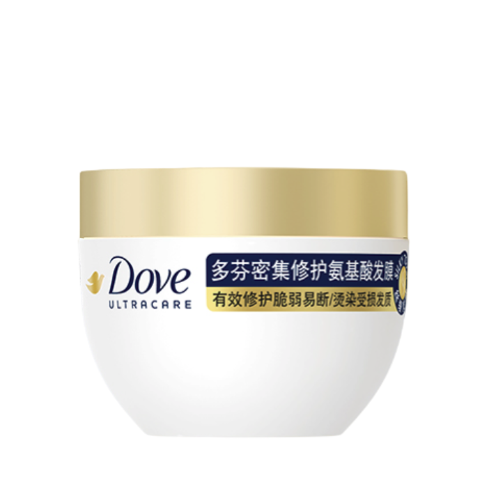 Dove 多芬 密集修護(hù)小金碗發(fā)膜260gx2+50gx2護(hù)發(fā)素潤(rùn)發(fā)精華改善毛躁柔順光澤 69.9元