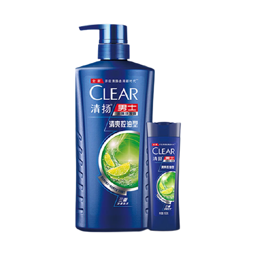 CLEAR 清扬 男士去屑洗发露 清爽控油型 720g+100g 97.9元