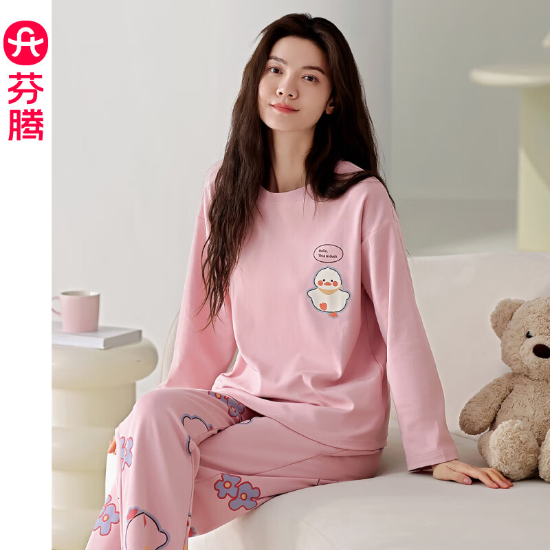 FENTENG 芬腾 女士纯棉家居服套装 FX25931705 券后77.96元