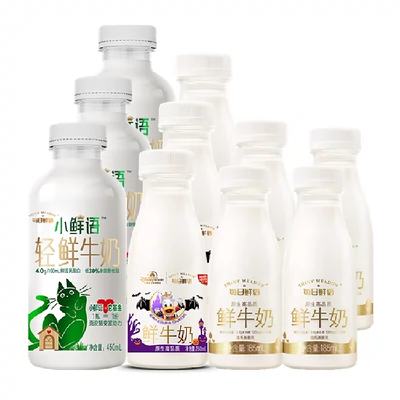 蒙牛 每日鲜语 鲜牛奶 1L*1 + 185ml*10瓶 39.5元（需领券）(到手共11瓶)