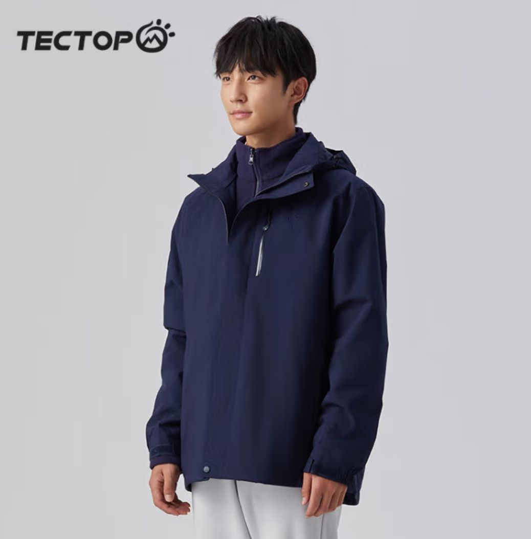 TECTOP 探拓 男士户外三合一冲锋衣 95133 券后157.96元