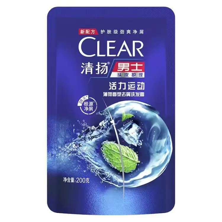 CLEAR 清扬 洗发露 活力运动薄荷型200g*2袋 15.01元