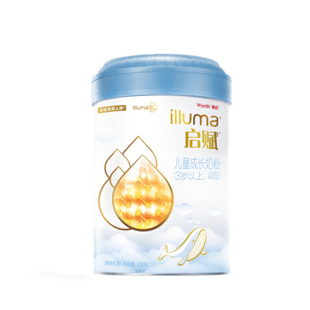 illuma 启赋 蓝钻系列 儿童奶粉 国行版 4段 810g 153.63元