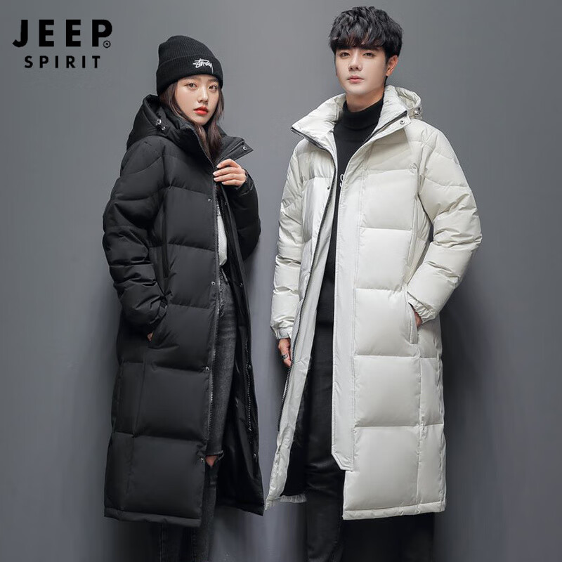 JEEP SPIRIT吉普 男女情侶款中長款羽絨服 149元、包郵