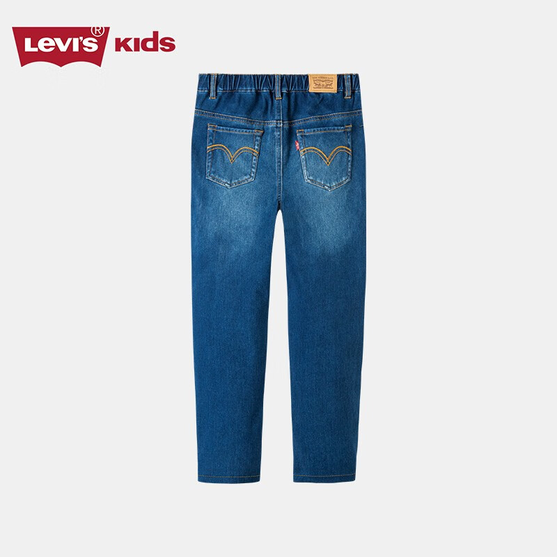 Levi's 李维斯 儿童牛仔裤春秋款童装裤子女童打底裤时尚长裤 靛蓝色 120/56(6) 63.5元