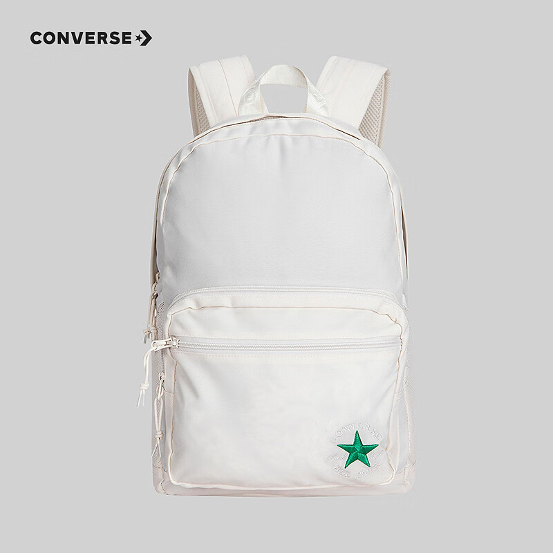 CONVERSE 匡威 儿童书包初中小背包2024春双肩包男女童包包 羽白色 M 103元