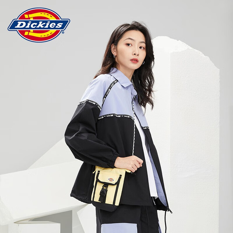 Dickies 帝客 夹克 气质拼接时尚宽松版型外套上衣夹克010232 黑色 M 79元