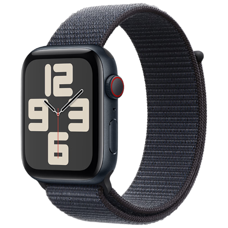 怕Plus会员：Apple Watch SE GPS+蜂窝款44毫米午夜色  2386.01元（需领券）