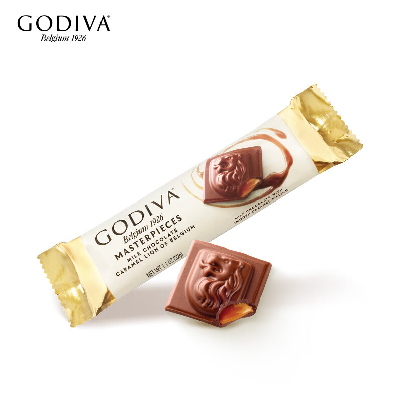 GODIVA 歌帝梵 焦糖味牛奶巧克力条 32g休闲零食喜糖伴手礼下午茶 5.52元