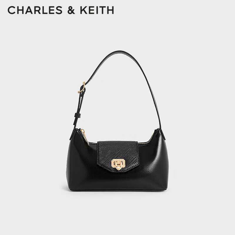 CHARLES&KEITH 翻盖手提腋下包女圣诞节礼物生日礼物 CK2-20671648 三色可选 153.5元（需领券）