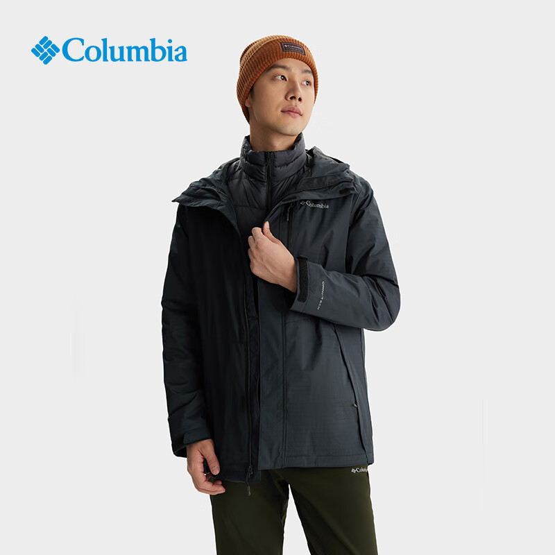 Columbia 哥倫比亞 男三合一沖鋒衣外套 24秋冬新品 WE6198 010 1486.01元 （需用券）