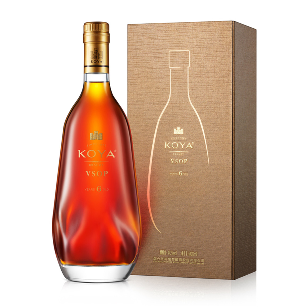 CHANGYU 张裕 可雅 桶藏6年 vsop 白兰地 40%vol 700ml 券后239.41元