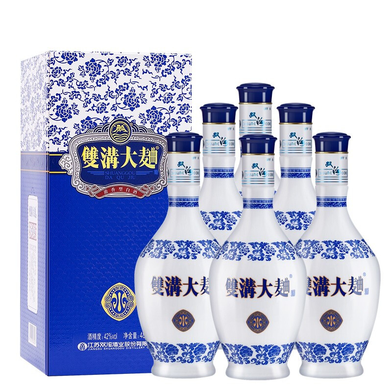 雙溝 大曲（小青花）42度 480mL*6瓶 券后341.08元