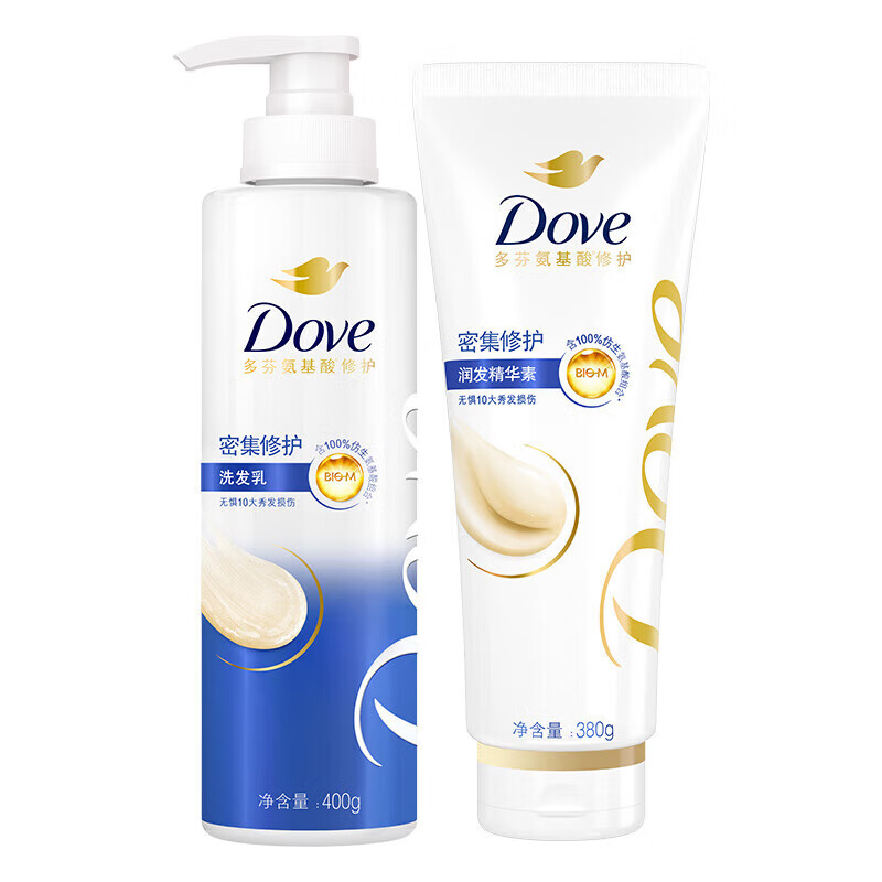 Dove 多芬 洗护套装400g+380g（再赠清护发250g） 21.65元（需买2件，需用券）