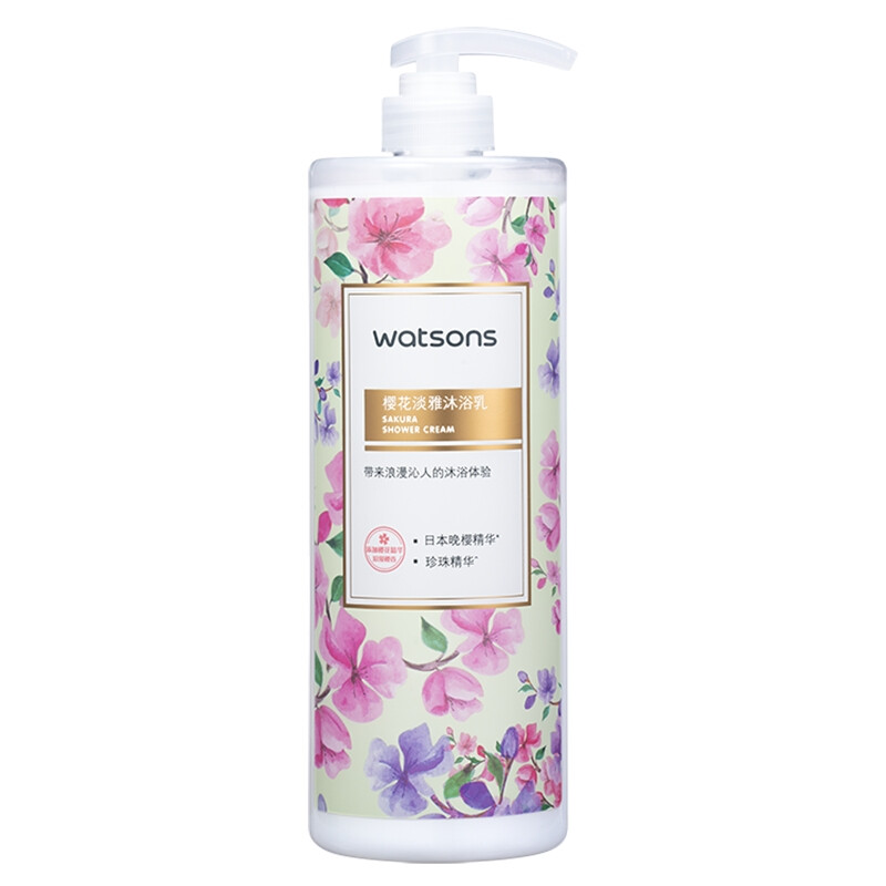 限移動端：watsons 屈臣氏 櫻花淡雅沐浴乳 1L 15.68元