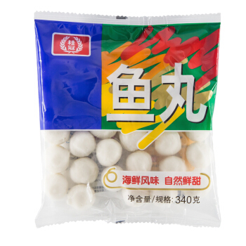 桂冠 鱼丸 340g 冷冻 金线鱼鱼浆 火锅麻辣烫关东煮食材 22.96元