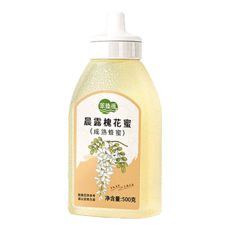 萃臻源 蜂蜜 槐花成熟蜜500g瓶装 19.9元（京东试用）