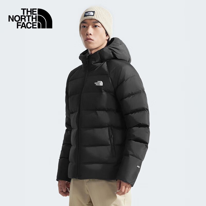 THE NORTH FACE 北面 羽絨服男戶外保暖高蓬鵝絨羽絨外套8DMA 黑色/JK3 XXL 1104.5元