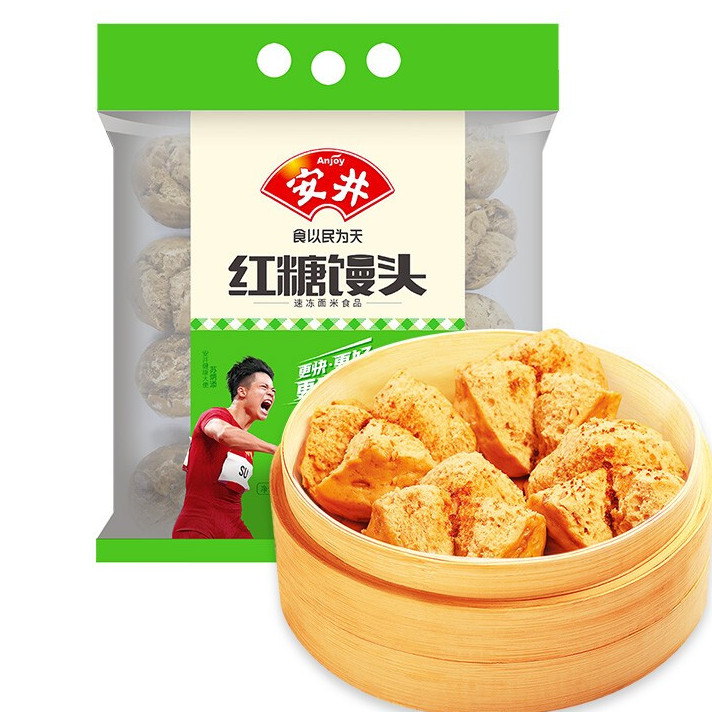 Anjoy 安井 紅糖饅頭 800g 12.34元（需買4件，需用券）