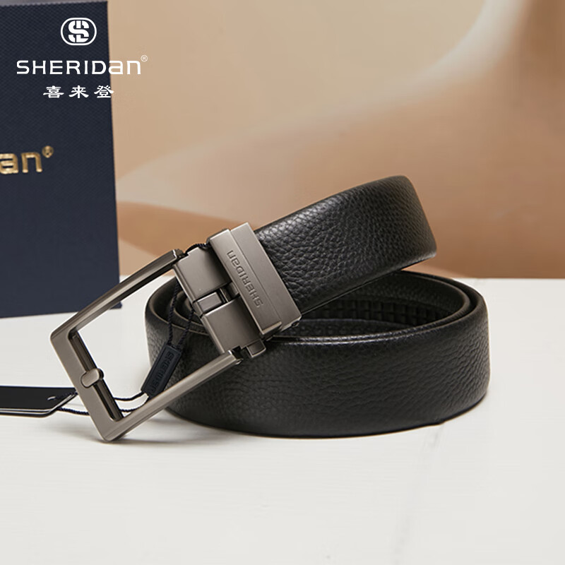 SHERIDAN 喜來登 頭層牛皮 男士無孔腰帶 禮盒裝 SH521568S 券后61.71元