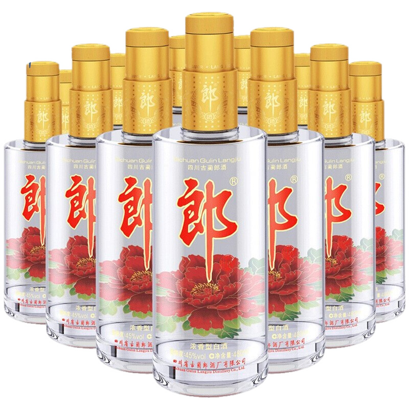 PLUS会员：郎酒 顺品郎金盖 浓酱兼香型白酒 45度480ml*6瓶  189.43元（需领券）