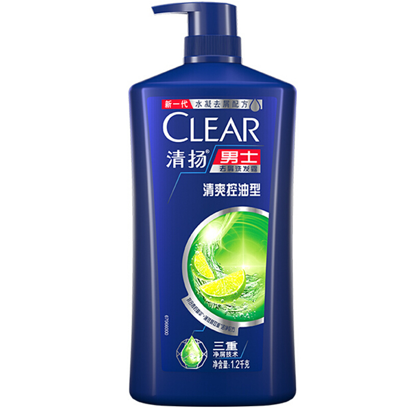 限移動端、京東百億補貼：CLEAR 清揚 男士去屑洗發(fā)露 清爽控油型 1.2kg 64.9元